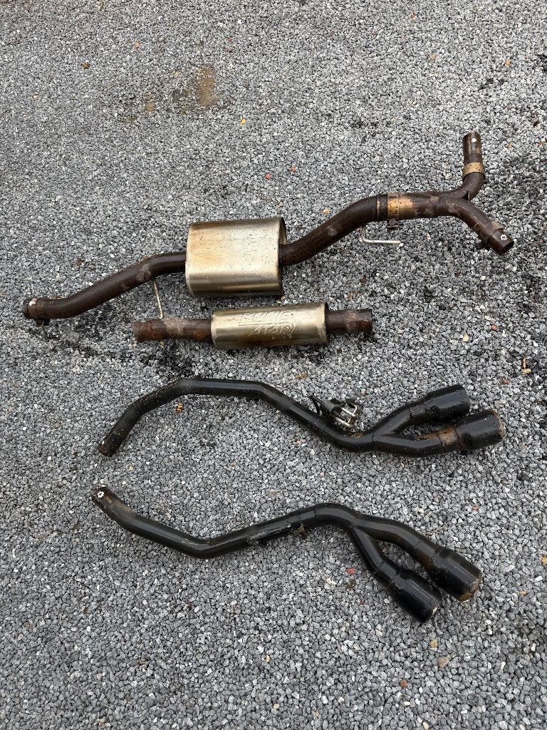 Jeep gladiator 3,6 benzine uitlaat borla atak dualside, Auto-onderdelen, Uitlaatsystemen, Ophalen, Gebruikt, Jeep