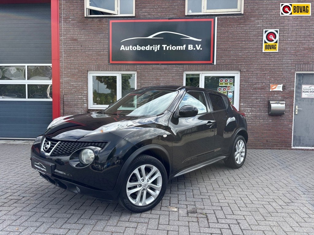 Nissan Juke 1.6 AUTOMAAT- CRUISECONTROL- NAVIGATIE- PARKEERS, Auto's, Euro 5, 4 cilinders, Parkeersensor, Origineel Nederlands