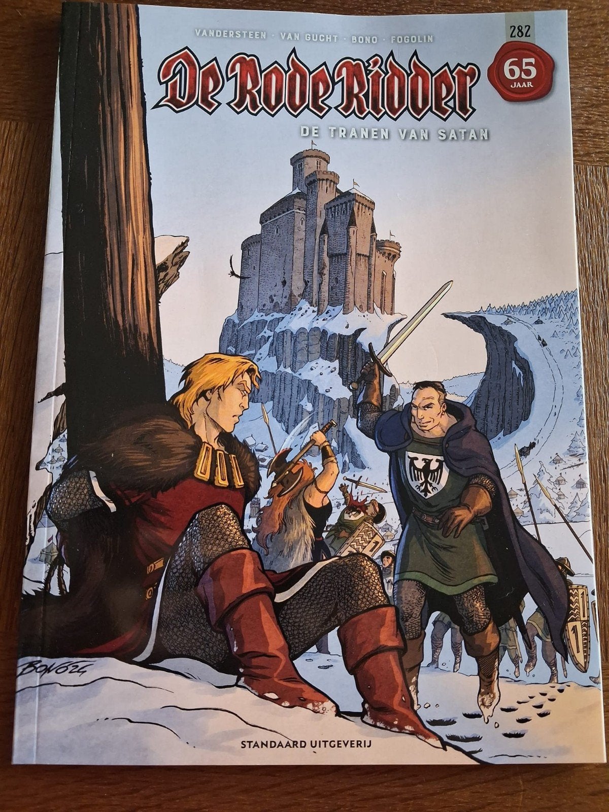 De Rode Ridder 282: De Tranen van Satan (65 jaar), Eén stripboek, Ophalen of Verzenden, Zo goed als nieuw, Vandesteen, Van Gucht, Boho, Fogolin