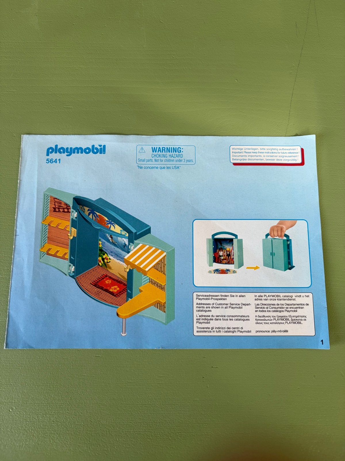 Playmobil 5641 Strandhuisje met extra poppetjes en boten, Gebruikt, Gebouw, Complete set, Ophalen of Verzenden