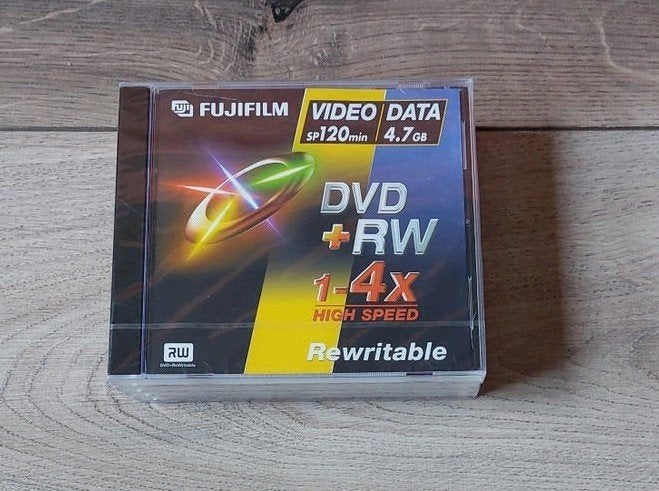 FUJIFILM DVD+RW 4 stuks🙂, Computers en Software, Beschrijfbare discs, Herschrijfbaar, Cd, Nieuw, Ophalen of Verzenden