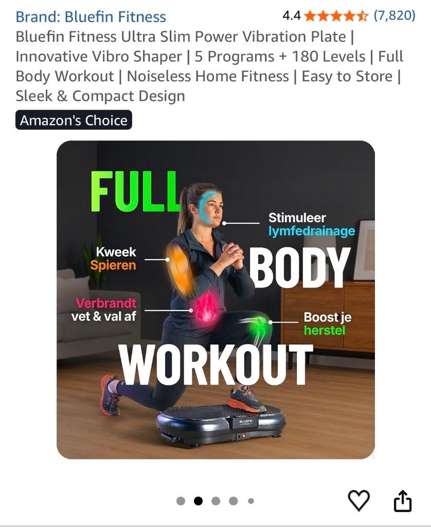 Bluefin Fitness, Ophalen, Kunststof, Trilplaat, Buik