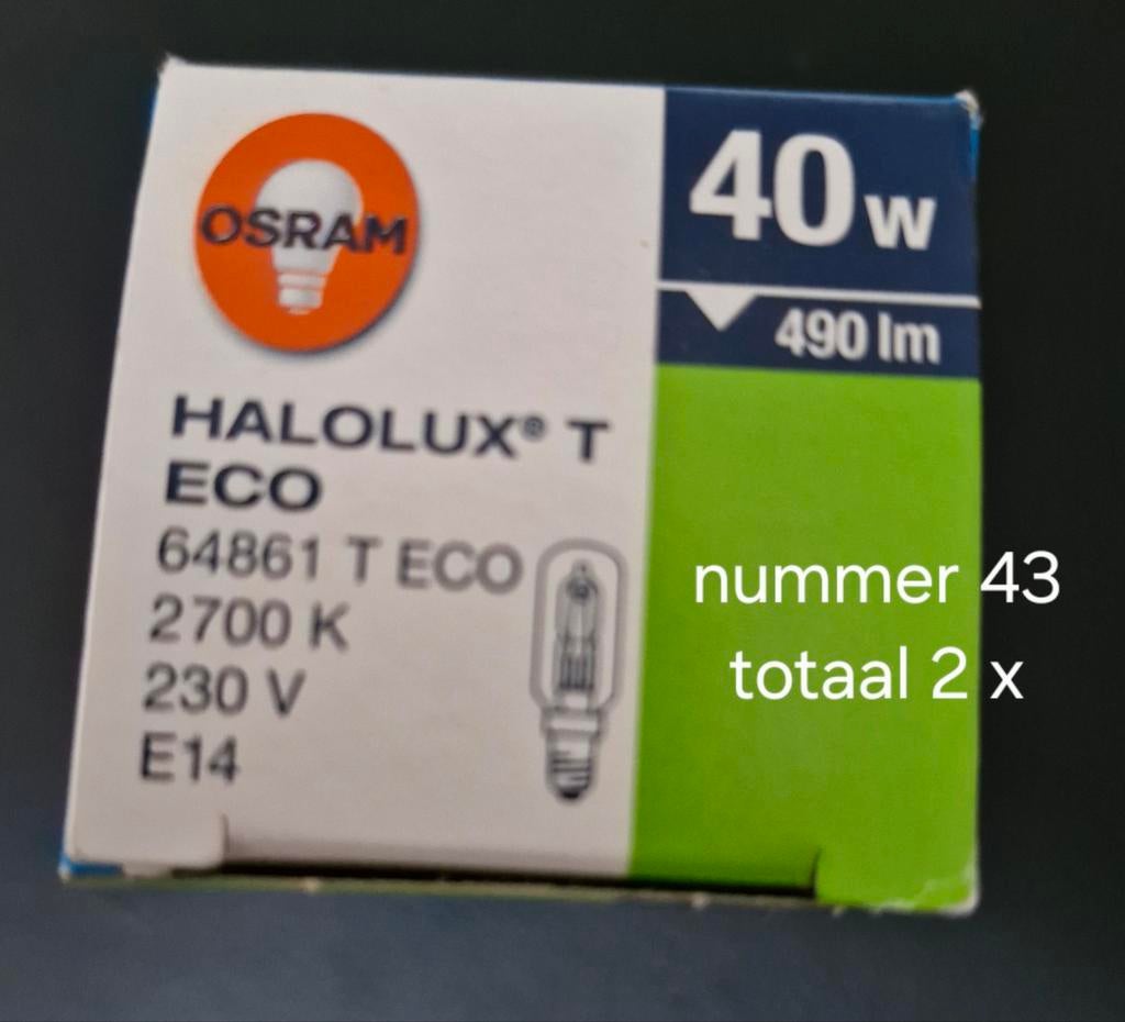 Nr. 43 Osram t eco, Minder dan 30 watt, Gloeilamp, E14 (klein), Nieuw