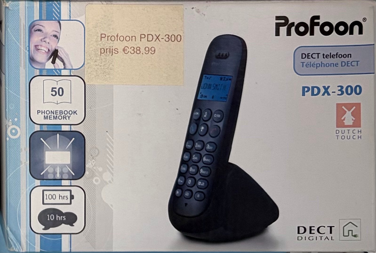 Profoon PDX-300 DECT Telefoon - Draadloos en Digitaal, Telecommunicatie, Ophalen, Nieuw, 1 handset
