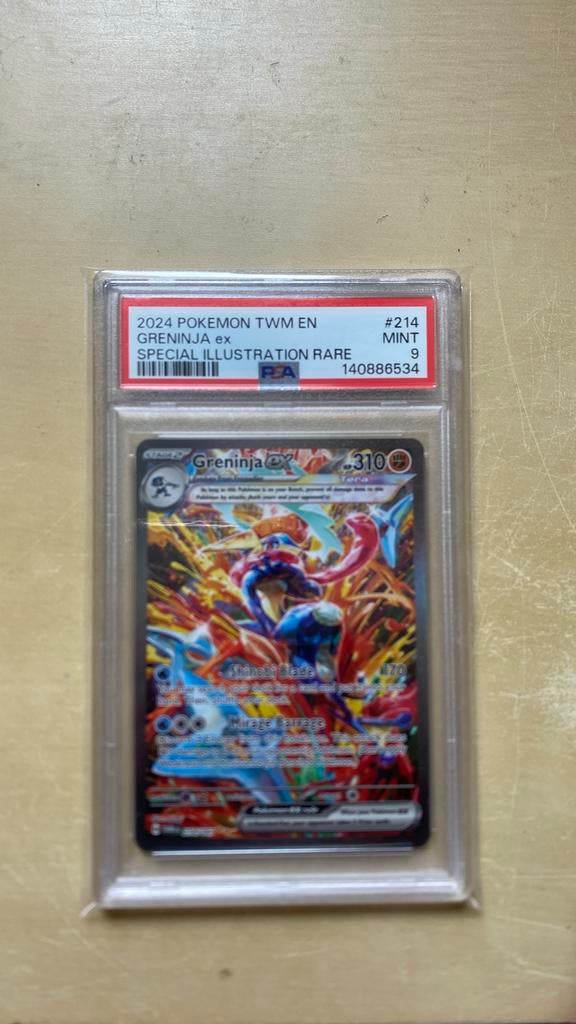 Greninja EX SAR PSA9, Ophalen of Verzenden, Zo goed als nieuw