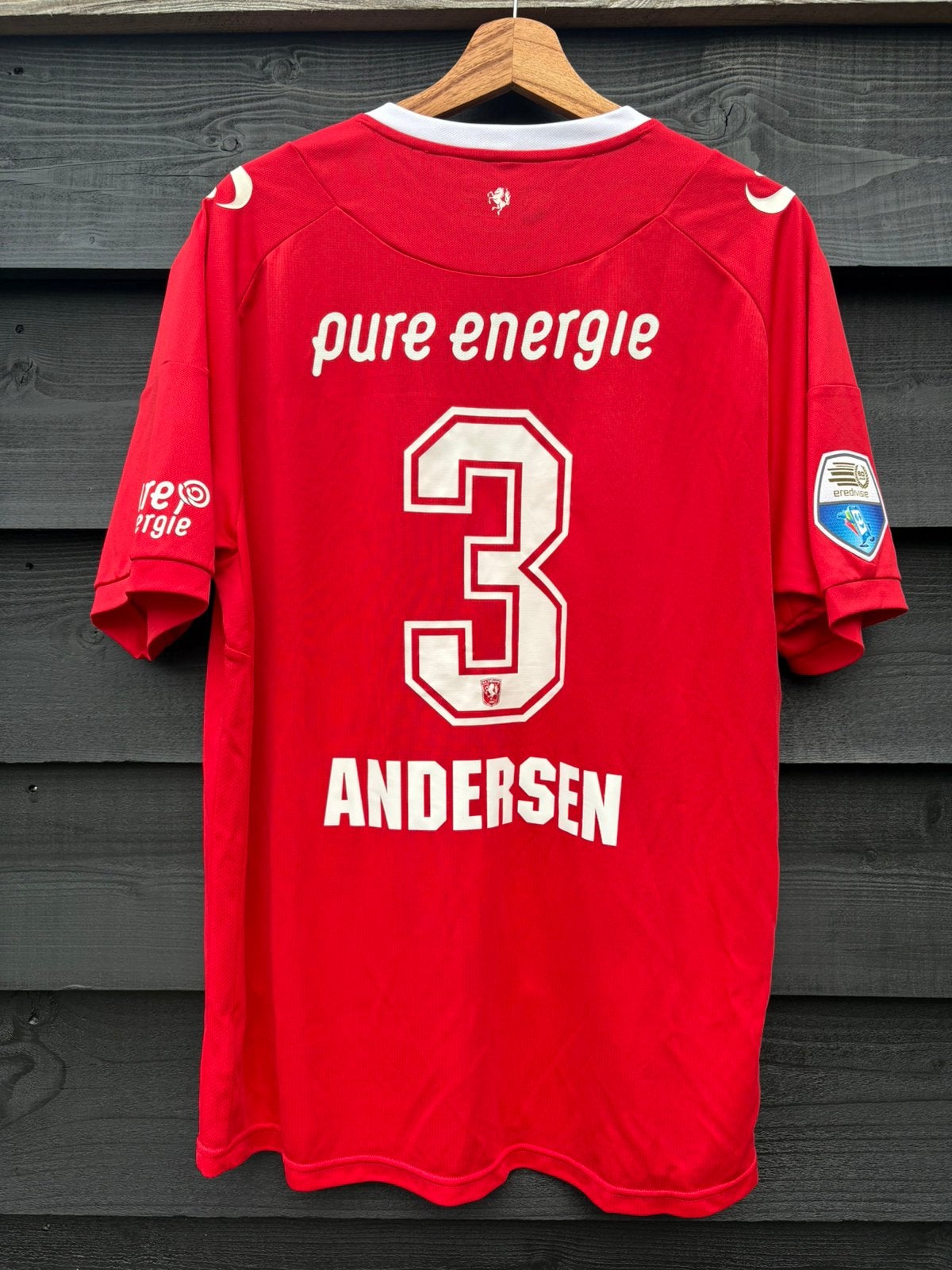 Matchworn shirt FC Twente Joachim Andersen, Verzamelen, Ophalen of Verzenden, Zo goed als nieuw, F.C. Twente, Shirt