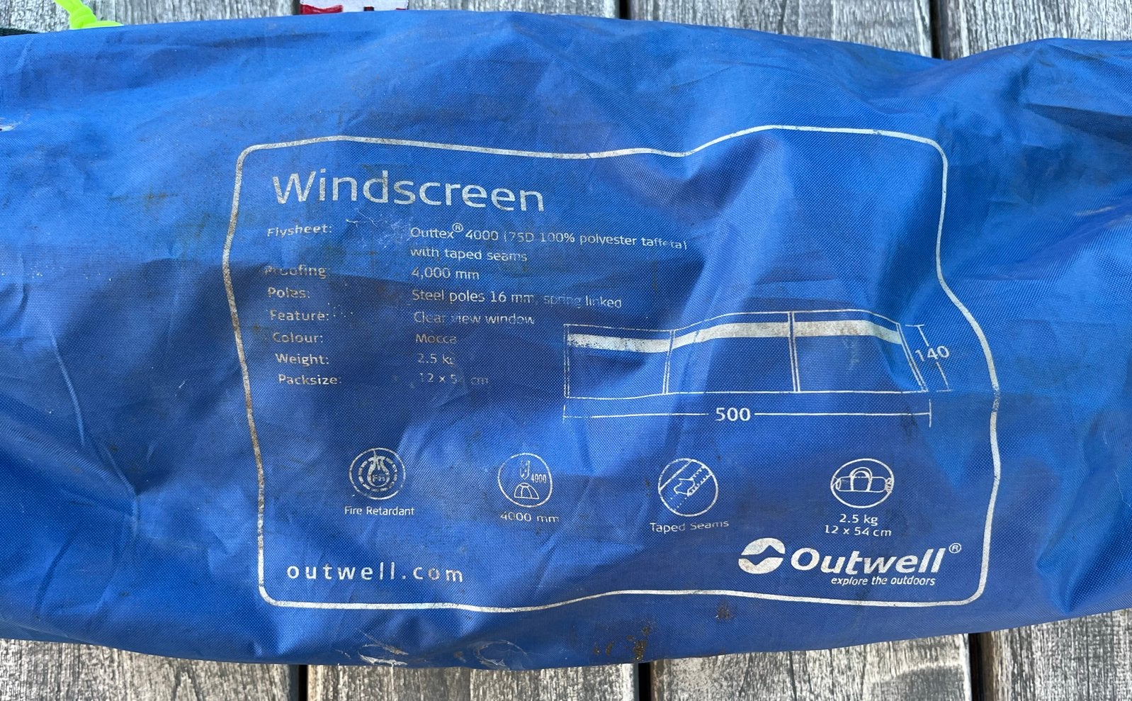 Outwell Windscherm - Ideaal voor camping en strand, Ophalen, Zo goed als nieuw