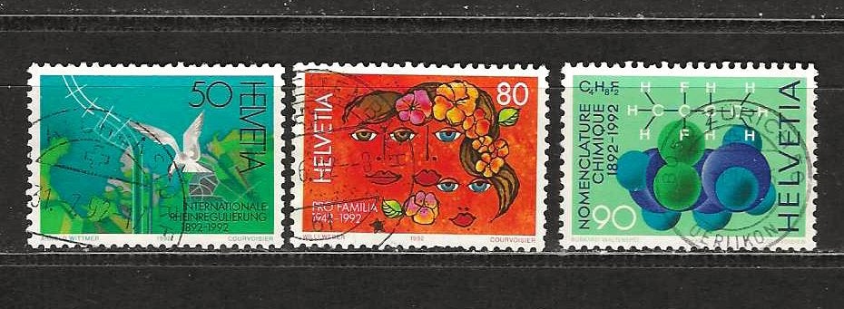 Zwitserland 1465-1467, Postzegels en Munten, Postzegels | Europa | Zwitserland, Ophalen of Verzenden, Gestempeld