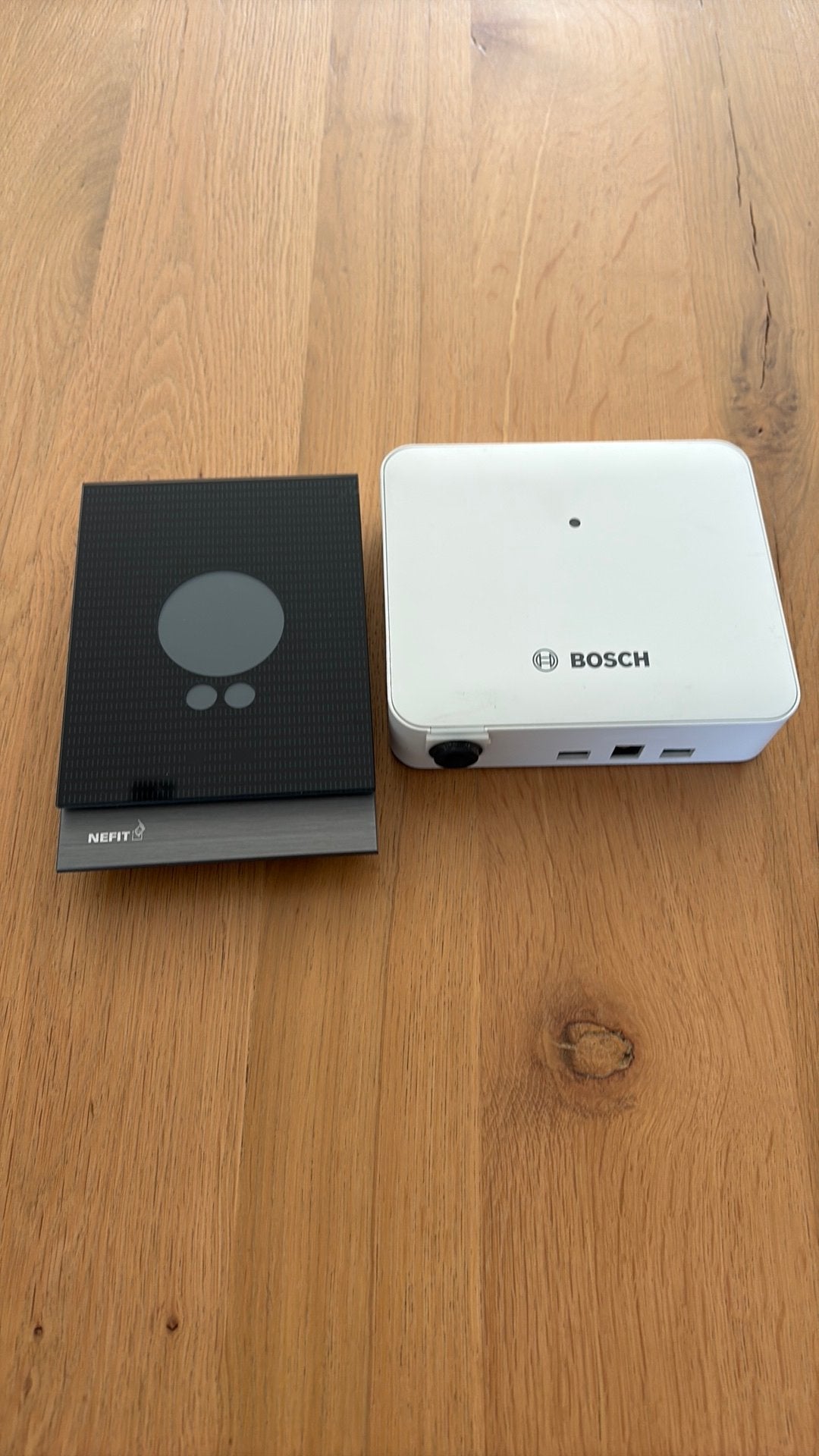 Nefit ModuLine Easy thermostaat + Bosch EasyControl Adapter, Ophalen, Slimme thermostaat, Zo goed als nieuw