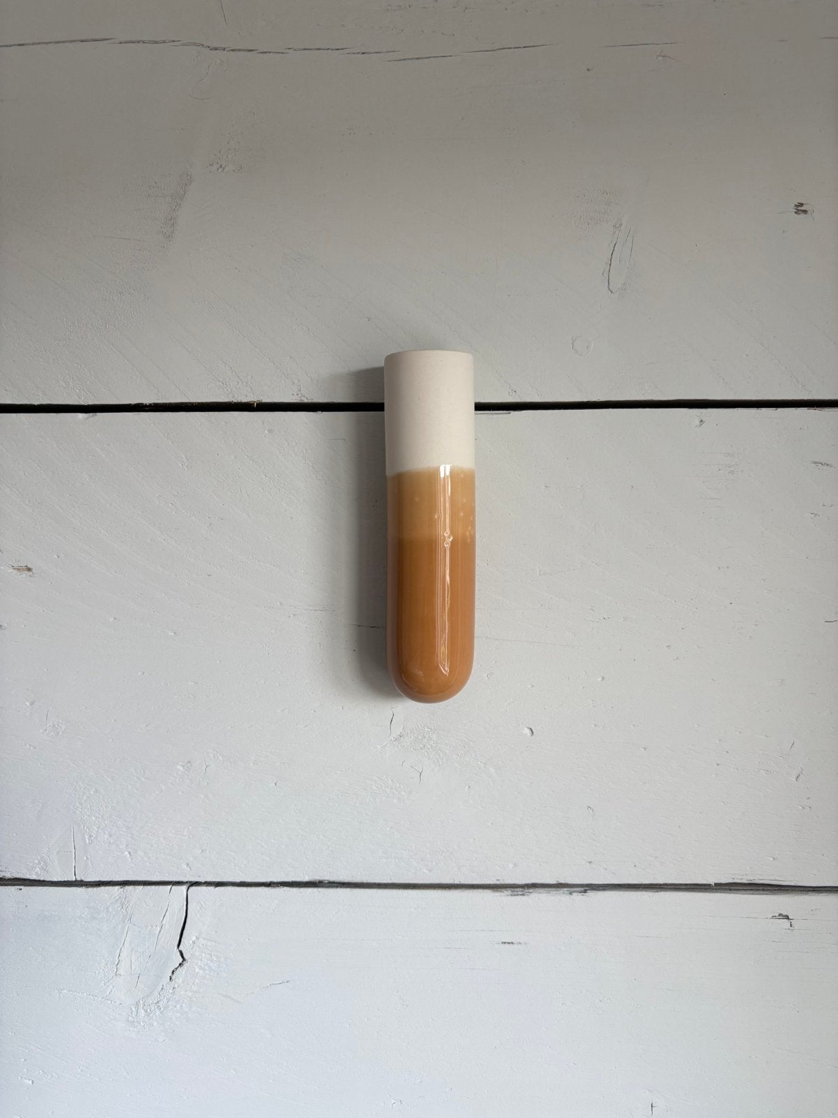 Dip wandvaas van Studio Harm en Elke ( nieuw in doos), Nieuw, Steen/keramiek, Ophalen of Verzenden, Bruin