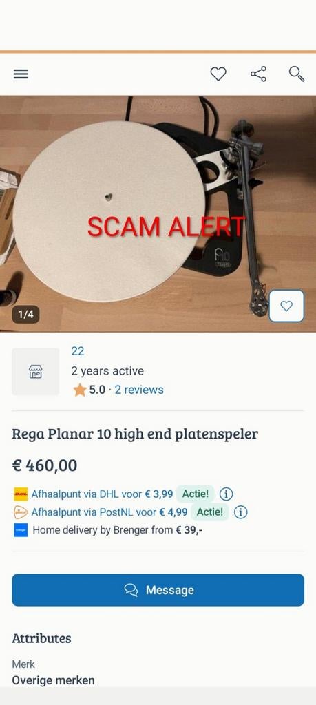 REGA P10 - PLEASE READ DESCRIPTION, Ophalen of Verzenden, Overige merken