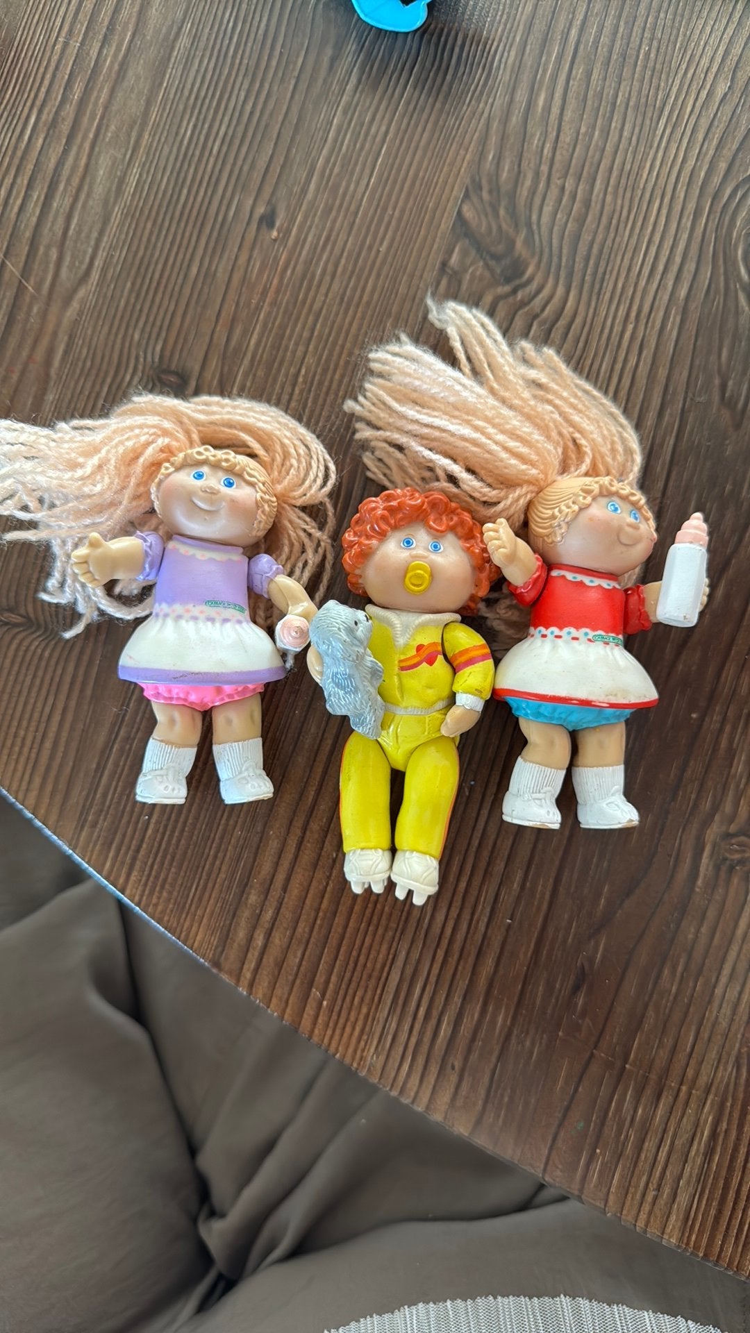 Set van 3 Vintage Cabbage Patch Kids Mini Figuurtjes (1984), Verzenden, Gebruikt