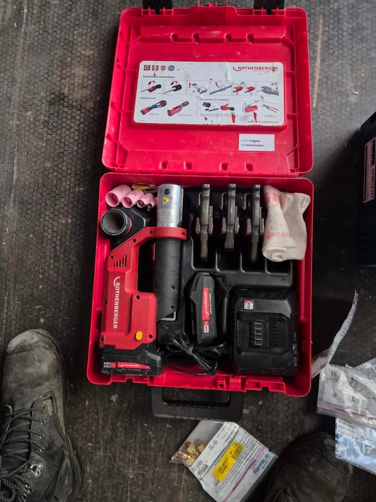 Rothenberger ROMAX Compact TT Accu Perstang Set, Ophalen, Gebruikt