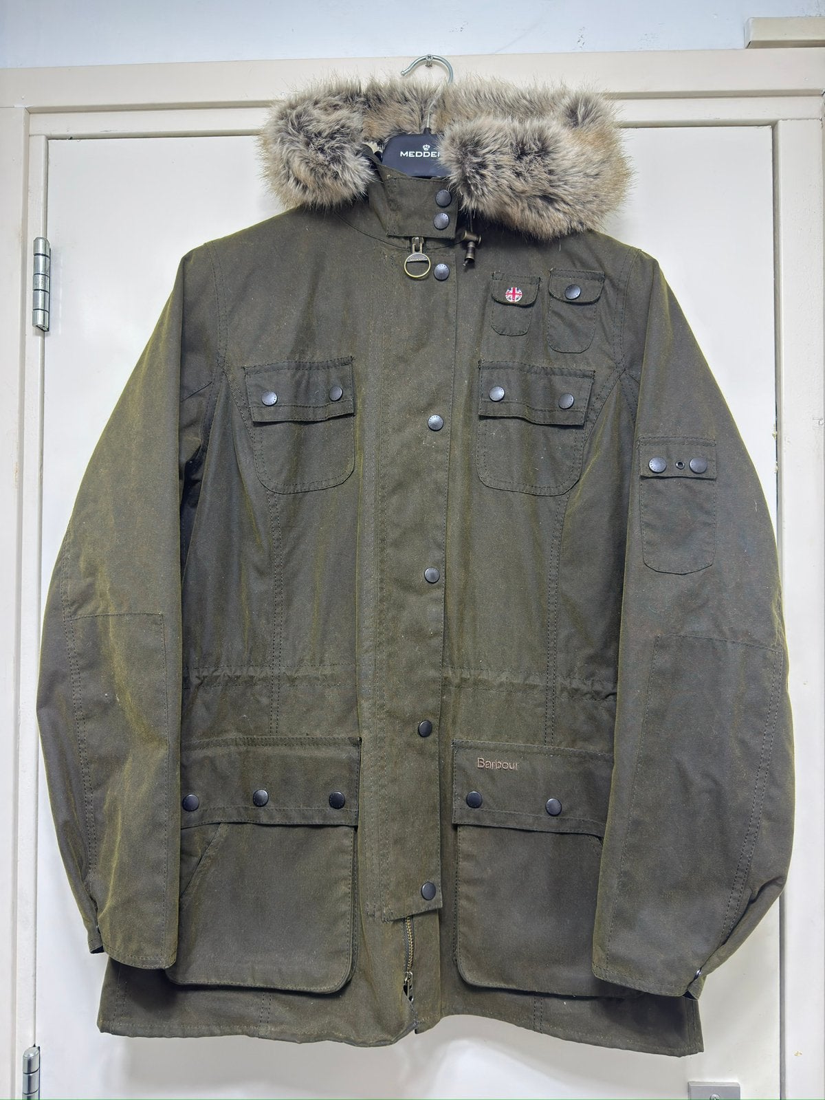 Barbour waxjas dames, Kleding | Heren, Ophalen of Verzenden, Zo goed als nieuw, Overige maten, Groen