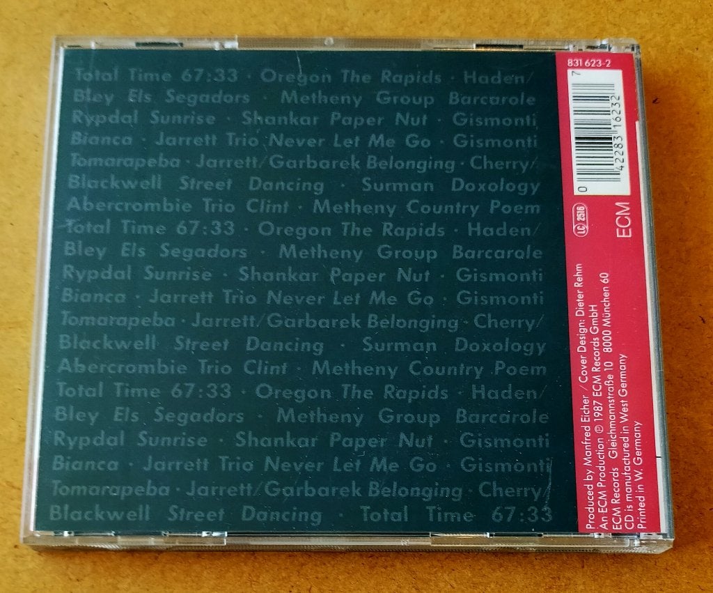 ECM Spectrum Volume 1 CD 1987, Ophalen of Verzenden, Gebruikt, Jazz