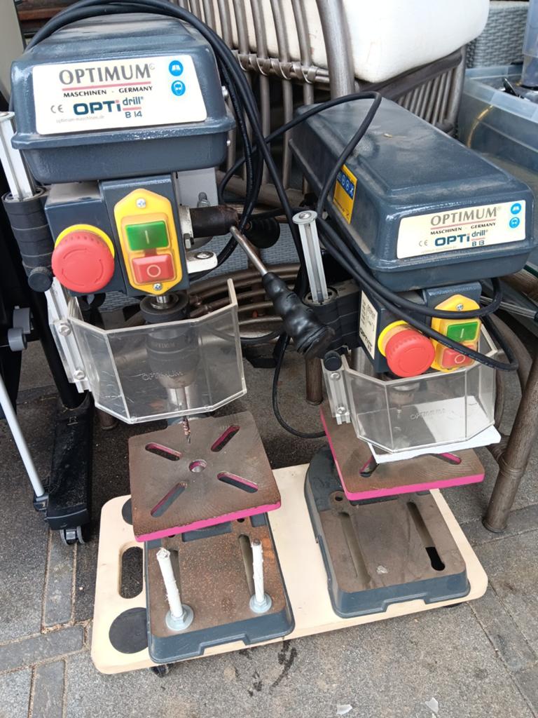 Professionele OPTIMUM kolomboormachines B13 en B14 optidrill, Doe-het-zelf en Verbouw, Gereedschap | Boormachines, Ophalen, Zo goed als nieuw