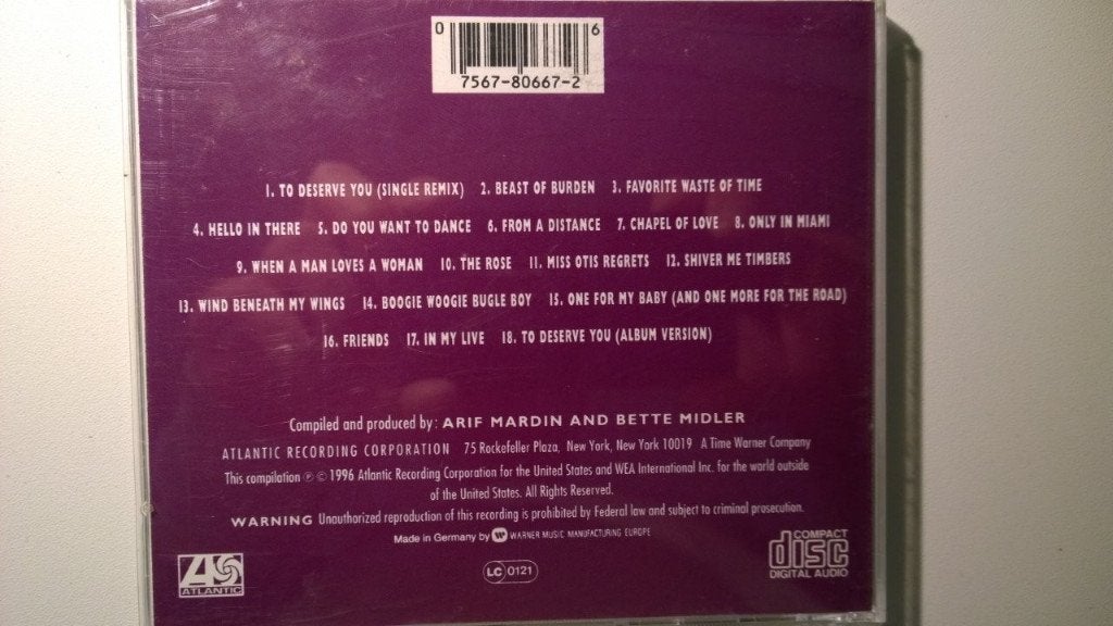 Bette Midler - Experience The Divine (The Greatest Hits), Ophalen of Verzenden, Zo goed als nieuw, Pop, Album