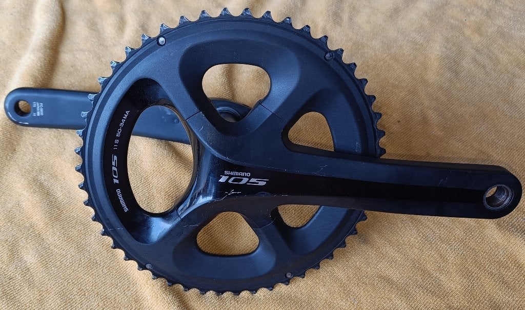Cranckstel Shimano 105 FC-5800 170 mm., Fietsen en Brommers, Fietsonderdelen, Crankstel of Pedalen, Shimano 105, Ophalen of Verzenden