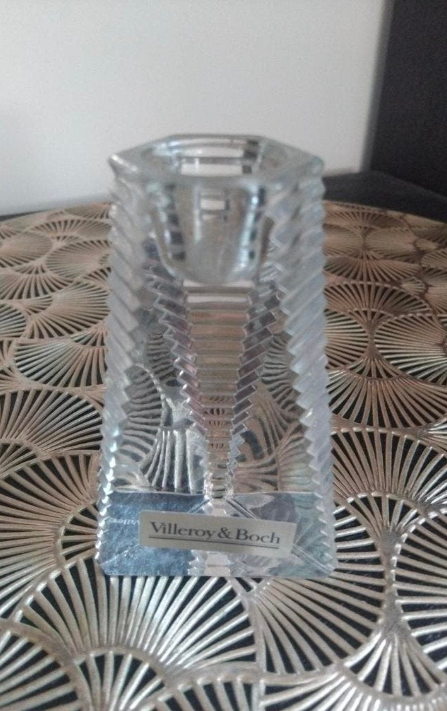 Villeroy & Boch kristallen piramide kandelaars/kaarsenstanda, Ophalen of Verzenden