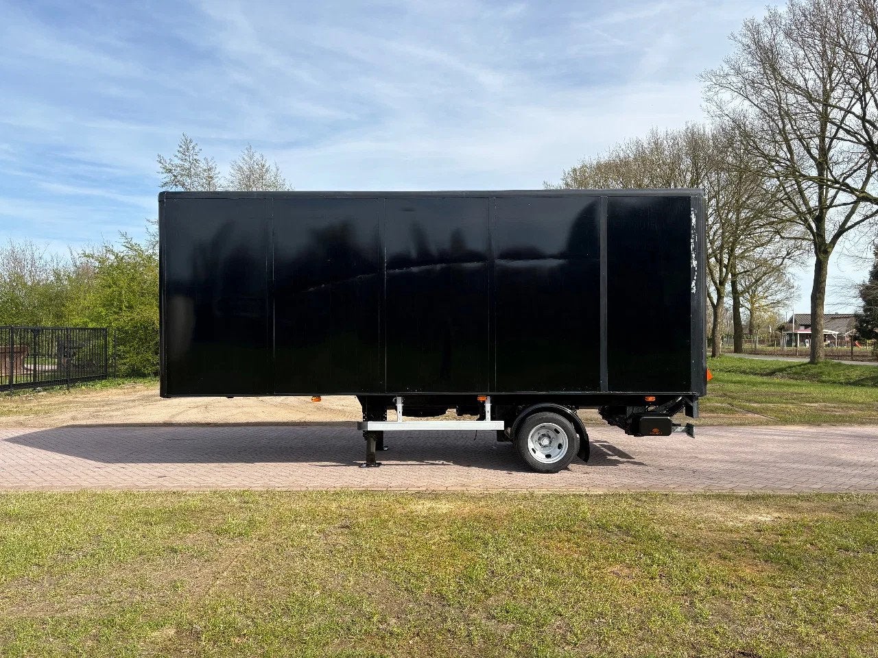 kuiper PL C Be oplegger 7 ton met laadklep 1000kg (bj 2006), Auto's, Overige brandstoffen, Zwart, Origineel Nederlands, Bedrijf