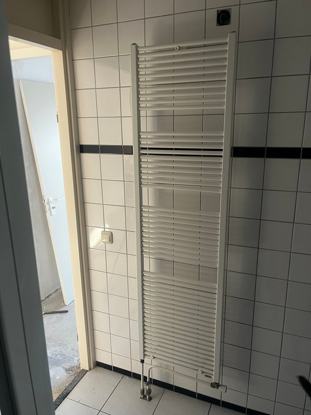 Handdoekradiator wit 50x178, Doe-het-zelf en Verbouw, Ophalen, Gebruikt, Radiator, 150 cm of meer