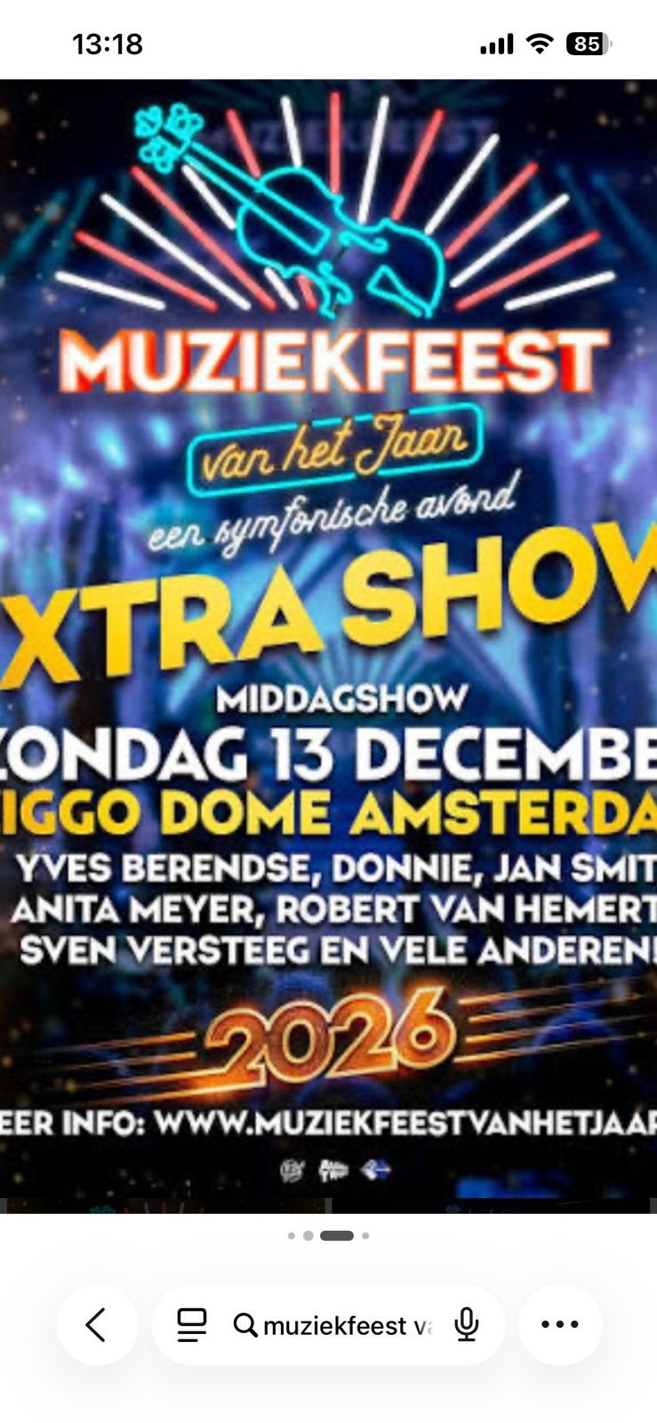 Kaartjes muziekfeest van het jaar 2026, Tickets en Kaartjes, Drie personen of meer