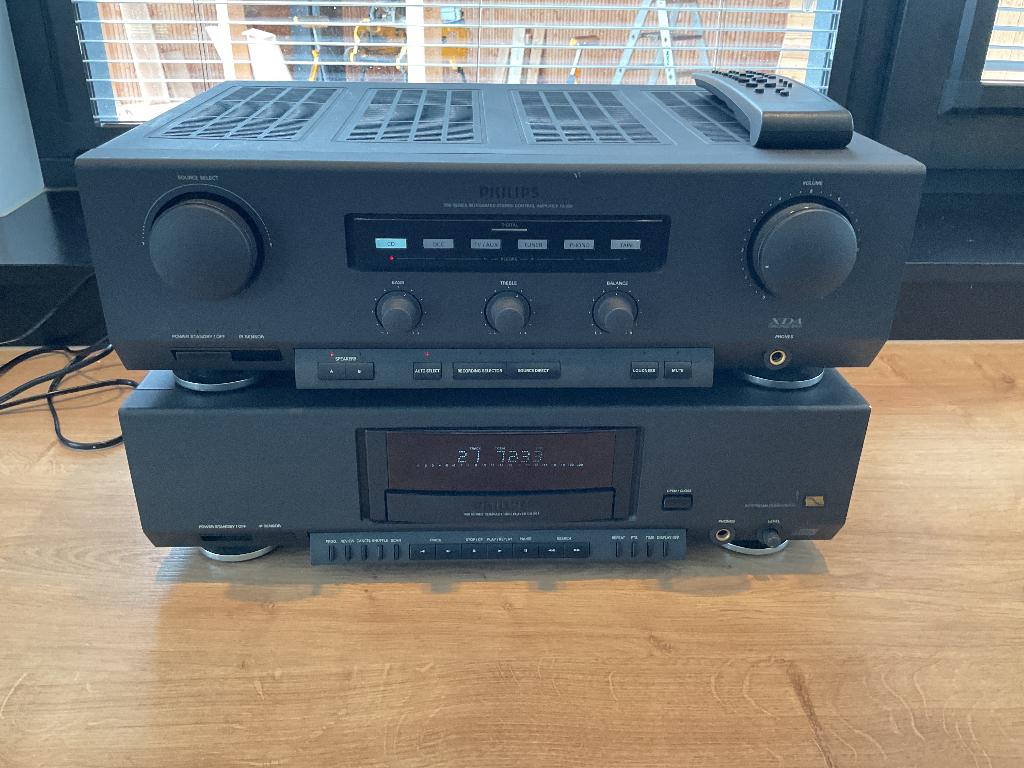 Philips FA930 versterker incl. Gratis er bij CD951 speler., Gebruikt, 120 watt of meer, Stereo, Ophalen