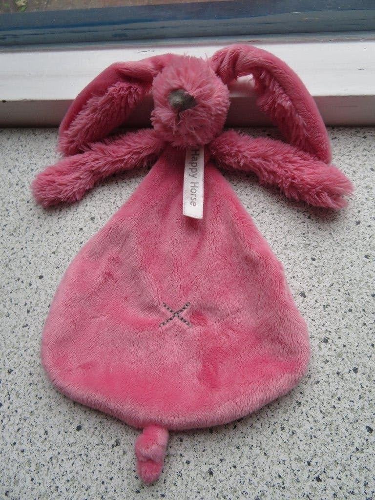Knuffeldoek konijn Rabbit Richie roze merk Happy Horse, Kinderen en Baby's, Speelgoed | Knuffels en Pluche, Happy Horse, Konijn