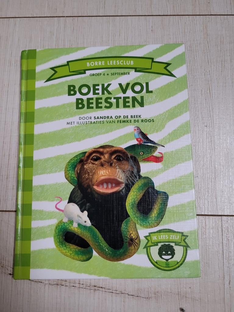 Borre leesclub: Boek vol beesten, 7+ NIEUW, Ophalen, Nieuw, Sandra op de Beek