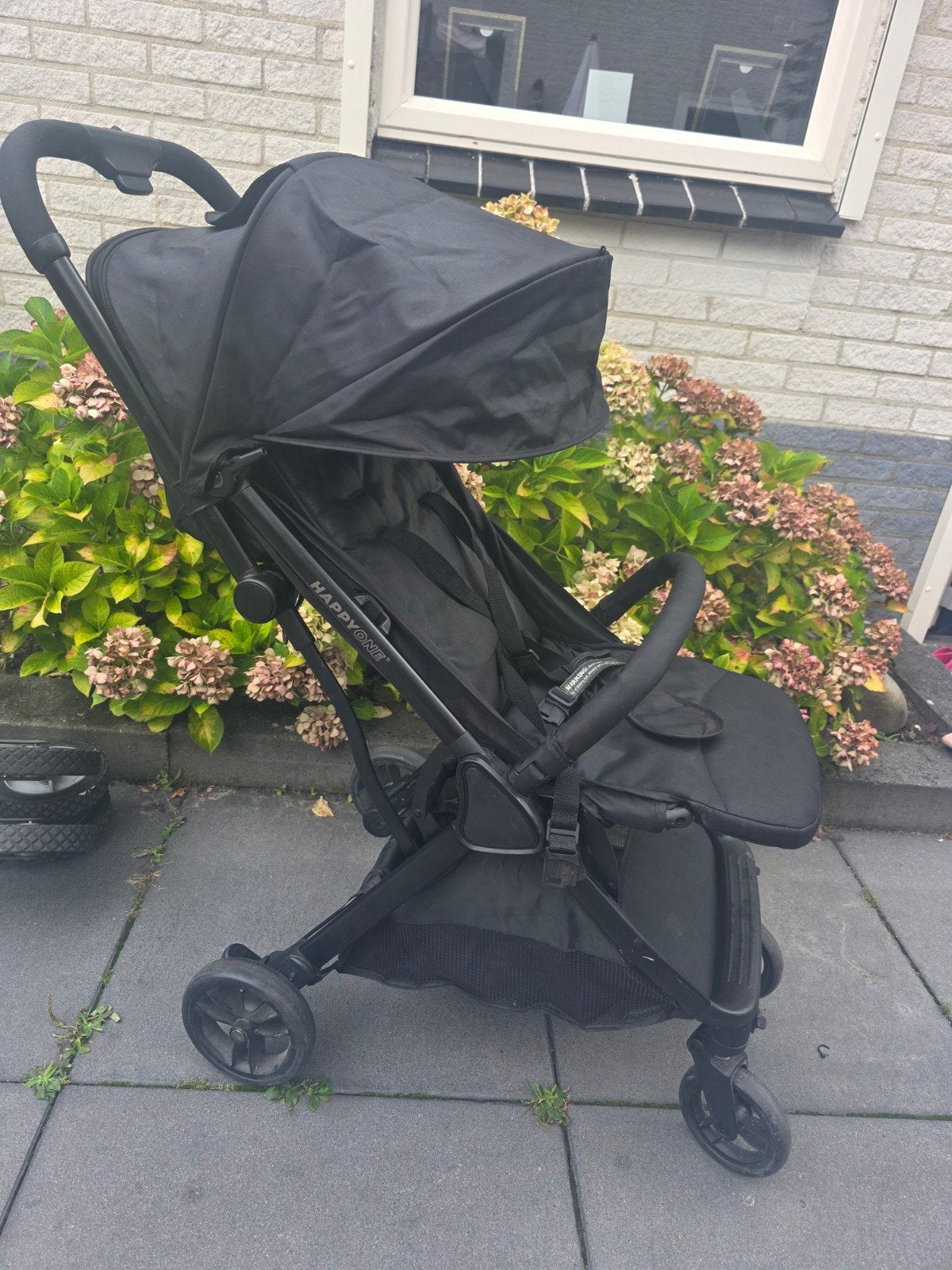 Buggy Zwart - Compact en Handig, Kinderen en Baby's, Buggy's, Ophalen, Zo goed als nieuw, Overige merken, Verstelbare rugleuning