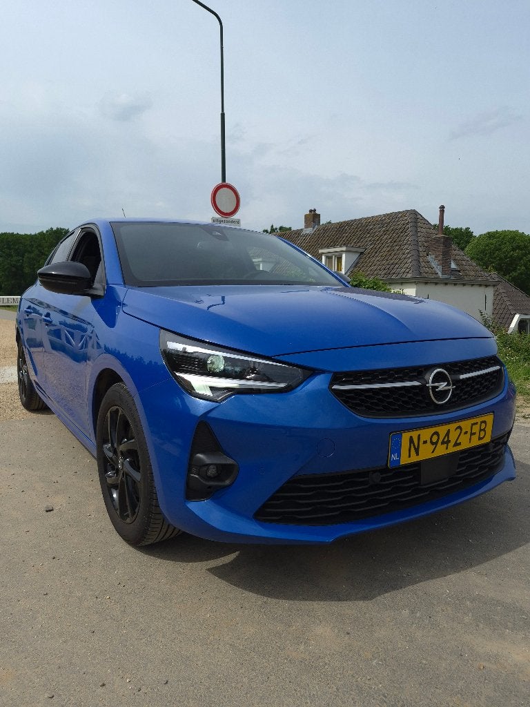 Opel Corsa 1.2 Turbo 130pk Aut 2021 Blauw Met BOVAG gerantie, Auto's, Stof, 1199 cc, 1133 kg, Blauw