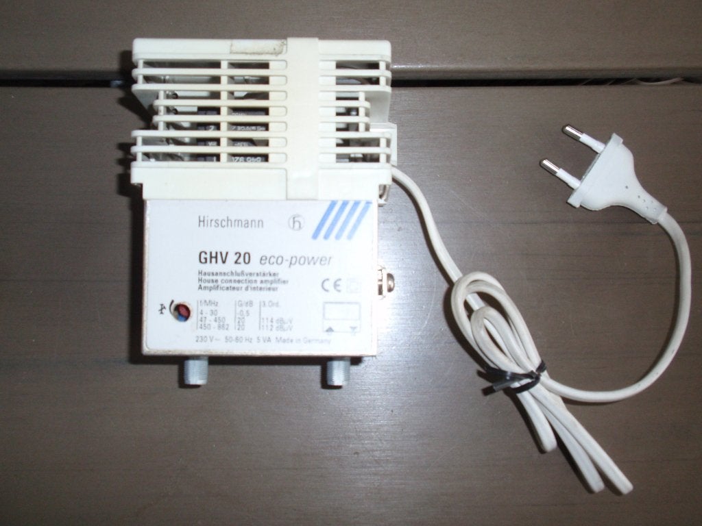Hirschmann antenne versterker ghv 20 eco power 20,-, Ophalen of Verzenden, Zo goed als nieuw
