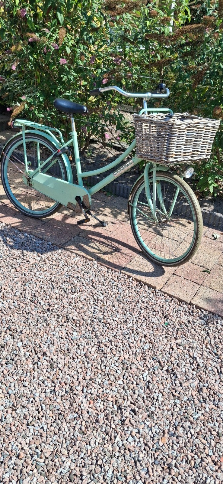 26 inch popal meisjes fiets met mandje, Fietsen en Brommers, Fietsen | Meisjes, Ophalen, Gebruikt, 26 inch of meer
