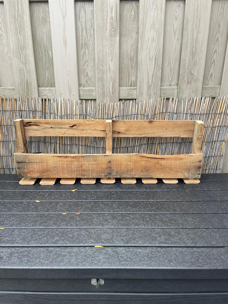 Houten (wijn/beker/olie )rek, Tuin en Terras, Bloembakken en Plantenbakken, Ophalen, Zo goed als nieuw, 30 tot 60 cm, 60 tot 100 cm
