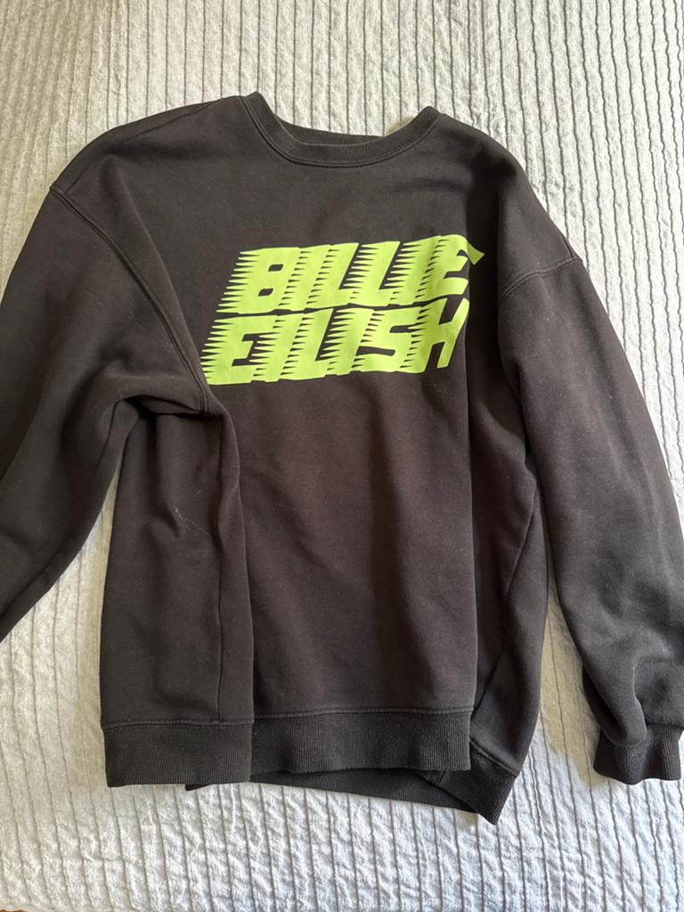 Billie Eilish sweater maat S, Ophalen of Verzenden, Gedragen, Maat 36 (S), Zwart