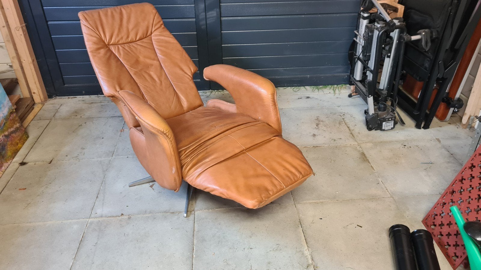 Foto 3 van Leren Relaxfauteuil - Comfortabel en Verstelbaar
