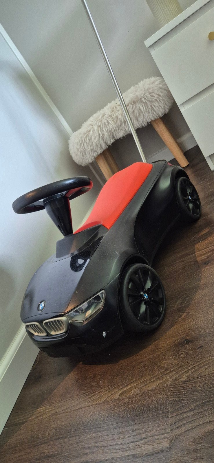 BMW Mini racer voor de kids‼️ babyracer, Ophalen, Gebruikt, Loopvoertuig