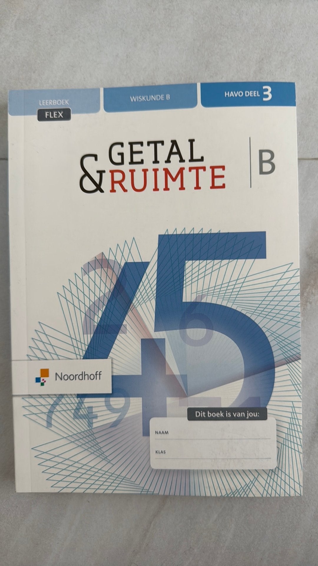 FLEX getal & ruimte wiskunde B havo deel 3, Boeken, Ophalen of Verzenden, Zo goed als nieuw