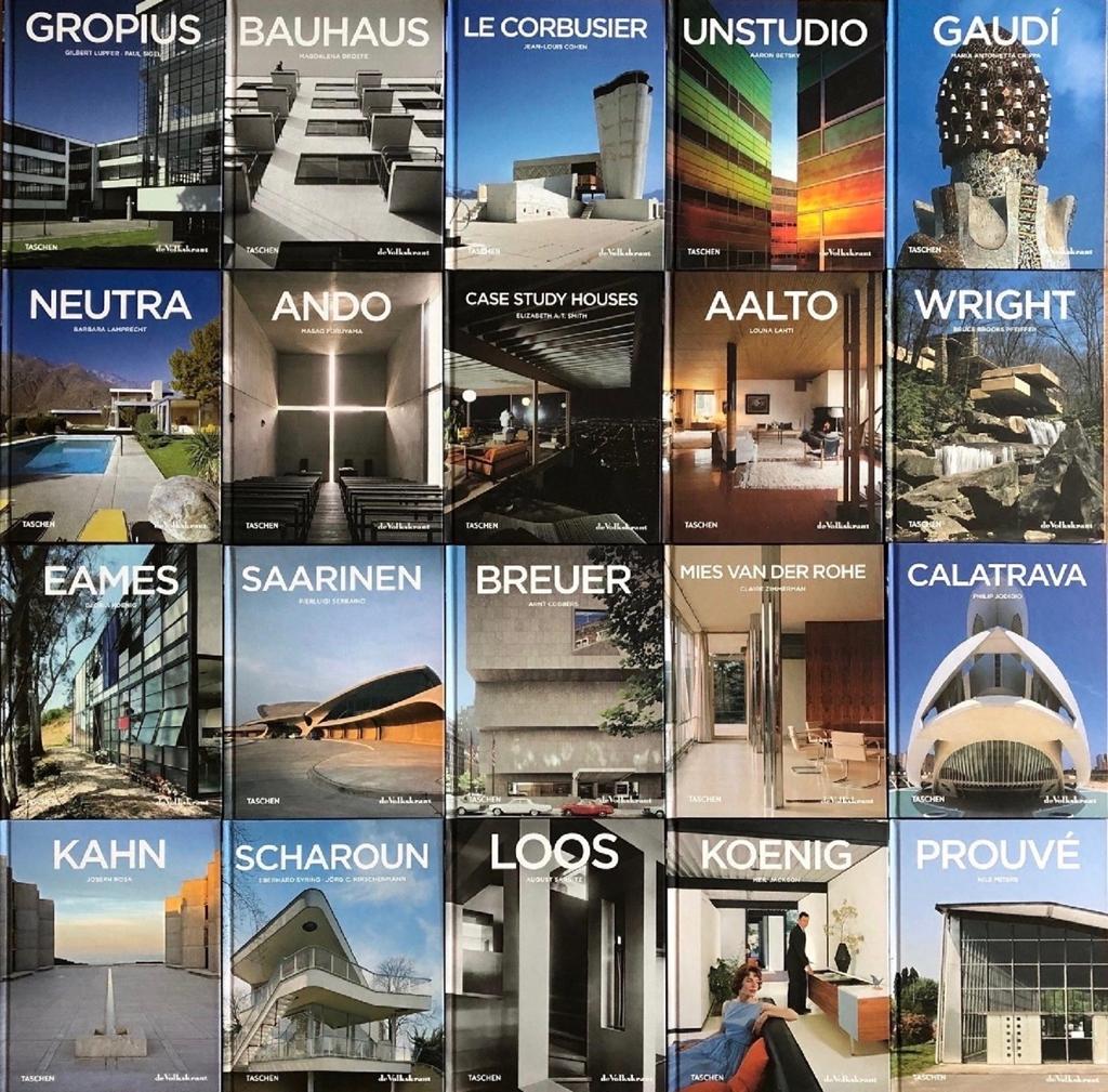 Architectuur Boekenreeks (Taschen/Volkskrant) 20 delig, Ophalen of Verzenden, Zo goed als nieuw, Architecten