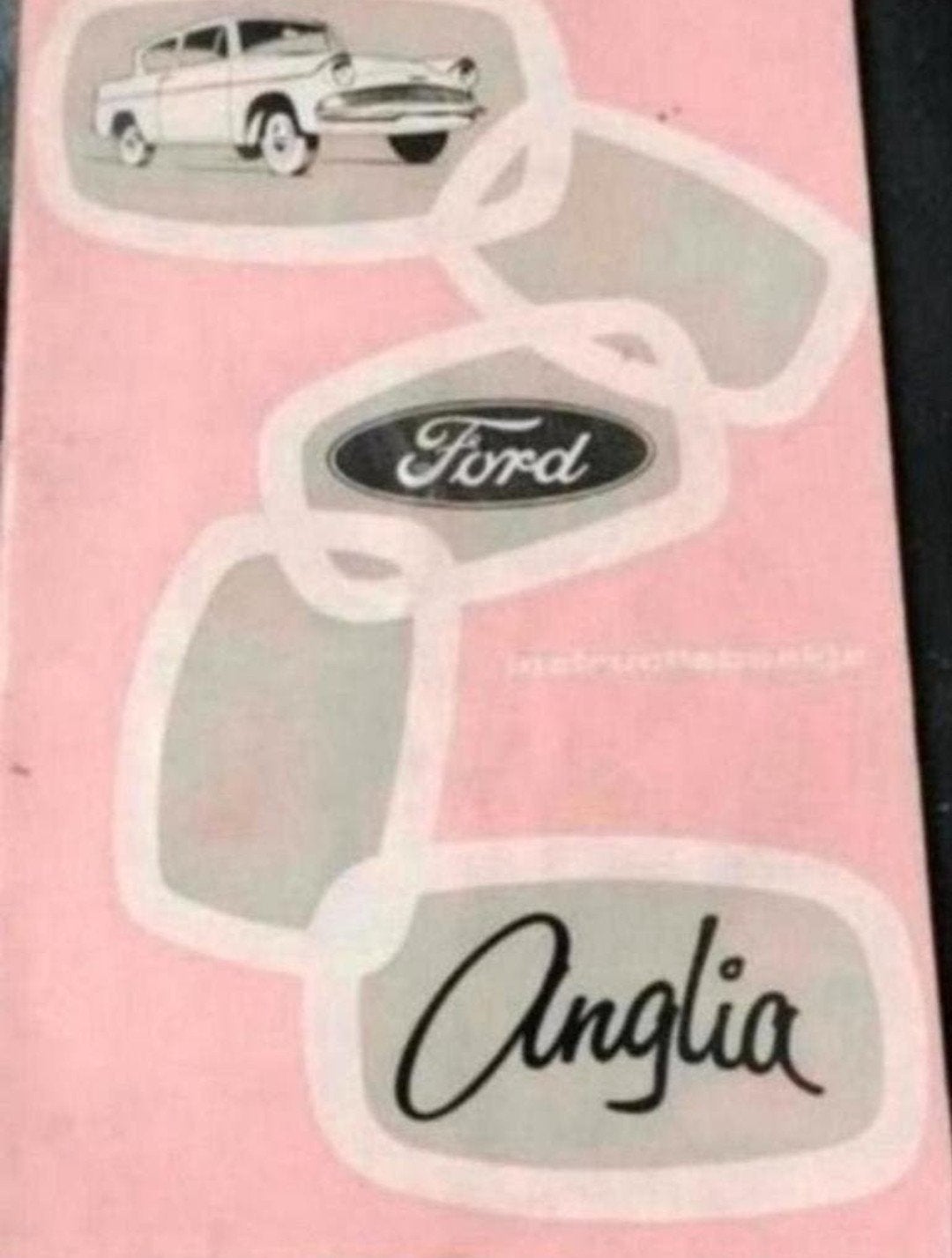 FORD ANGLIA CA 1960 handleiding..zeldzaam, Auto diversen, Ophalen of Verzenden