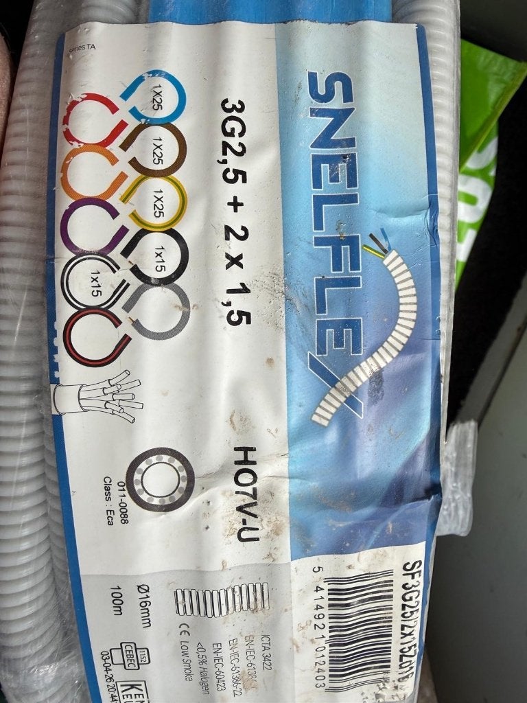 Snelflex flexibele draad, Ophalen, Nieuw, Kabel of Snoer