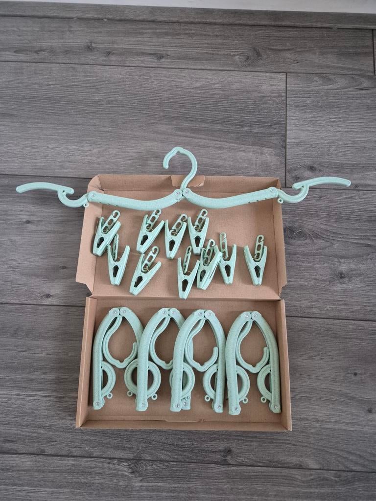 Opvouwbare Reiskledinghangers met Klemmen - 5 Stuks, Ophalen of Verzenden, Zo goed als nieuw, Kunststof, Volwassenen