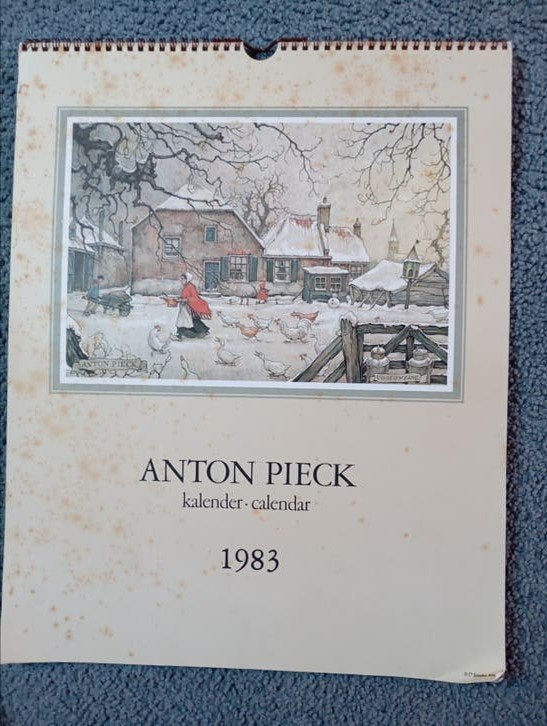 Vintage Anton Pieck Kalender 1983, Ophalen of Verzenden, 1980 tot heden, Overige onderwerpen