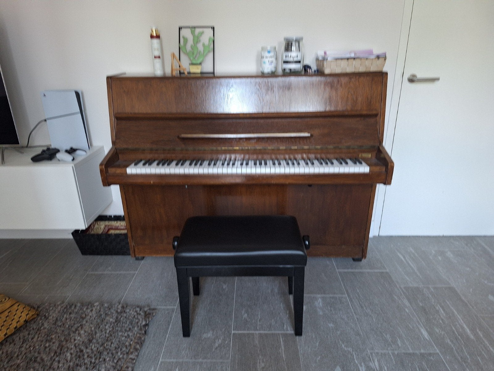 Geyer Piano - Klassiek Bruin Model, Muziek en Instrumenten, Ophalen, Gebruikt, Bruin, Piano