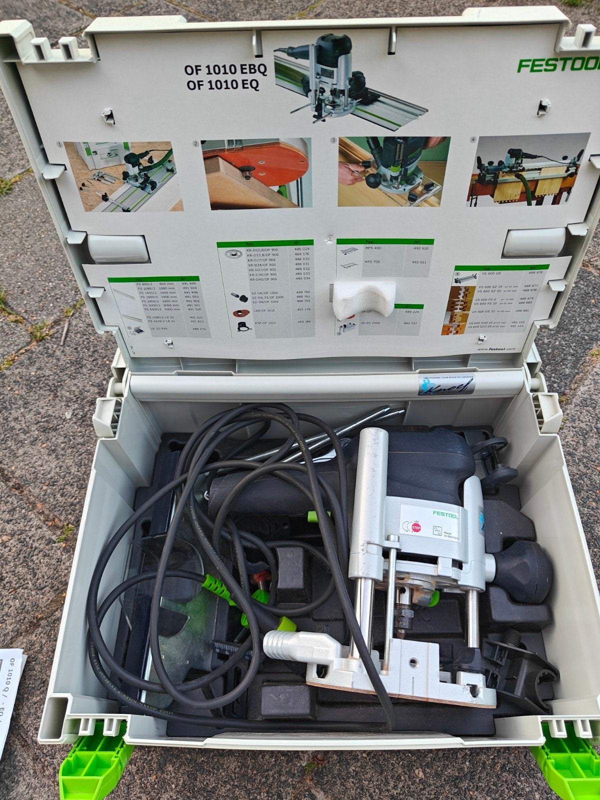 Festool OF 1010 EBQ-Plus bovenfrees in Systainer, Doe-het-zelf en Verbouw, Gereedschap | Freesmachines, Ophalen, Gebruikt, Bovenfrees