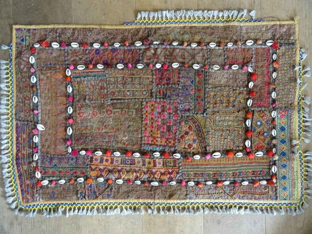Vintage tapijt Afghanistan Afghaans kleed tafelkleed 108x72