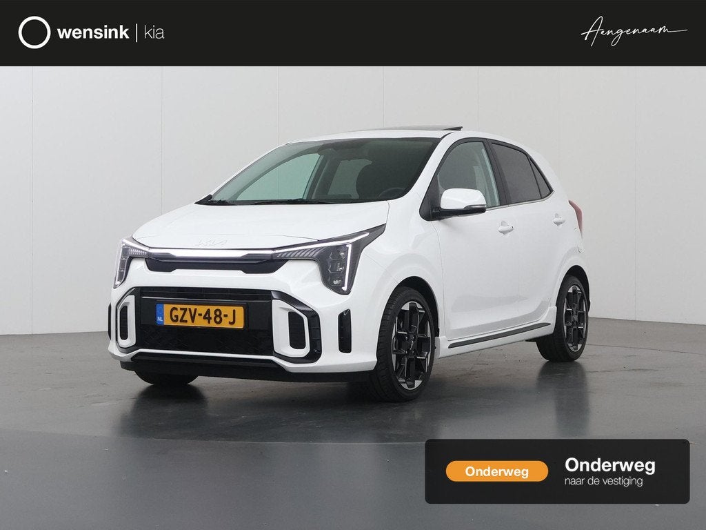 Kia Picanto 1.0 DPI GT-Line | Nieuw Model | Schuifdak | Stoe, Voorwielaandrijving, Euro 6, 4 stoelen, Wit