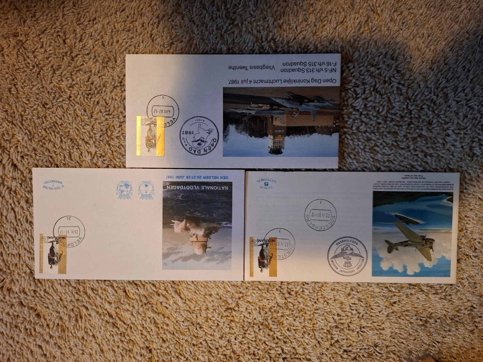 1e Dag Enveloppen Militaire Onderdelen (3 stuks), Ophalen of Verzenden