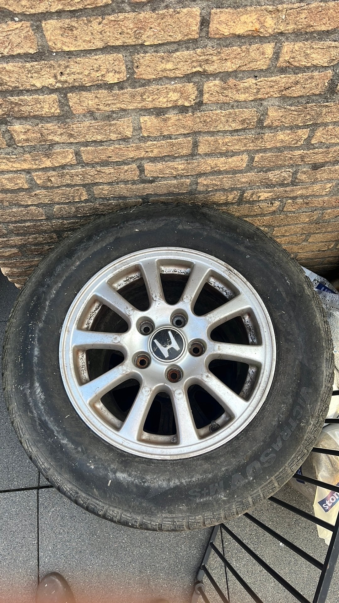Velgenset Honda CRV M+S 205/70/15, Auto-onderdelen, Ophalen, 15 inch, Zomerbanden, Band(en)