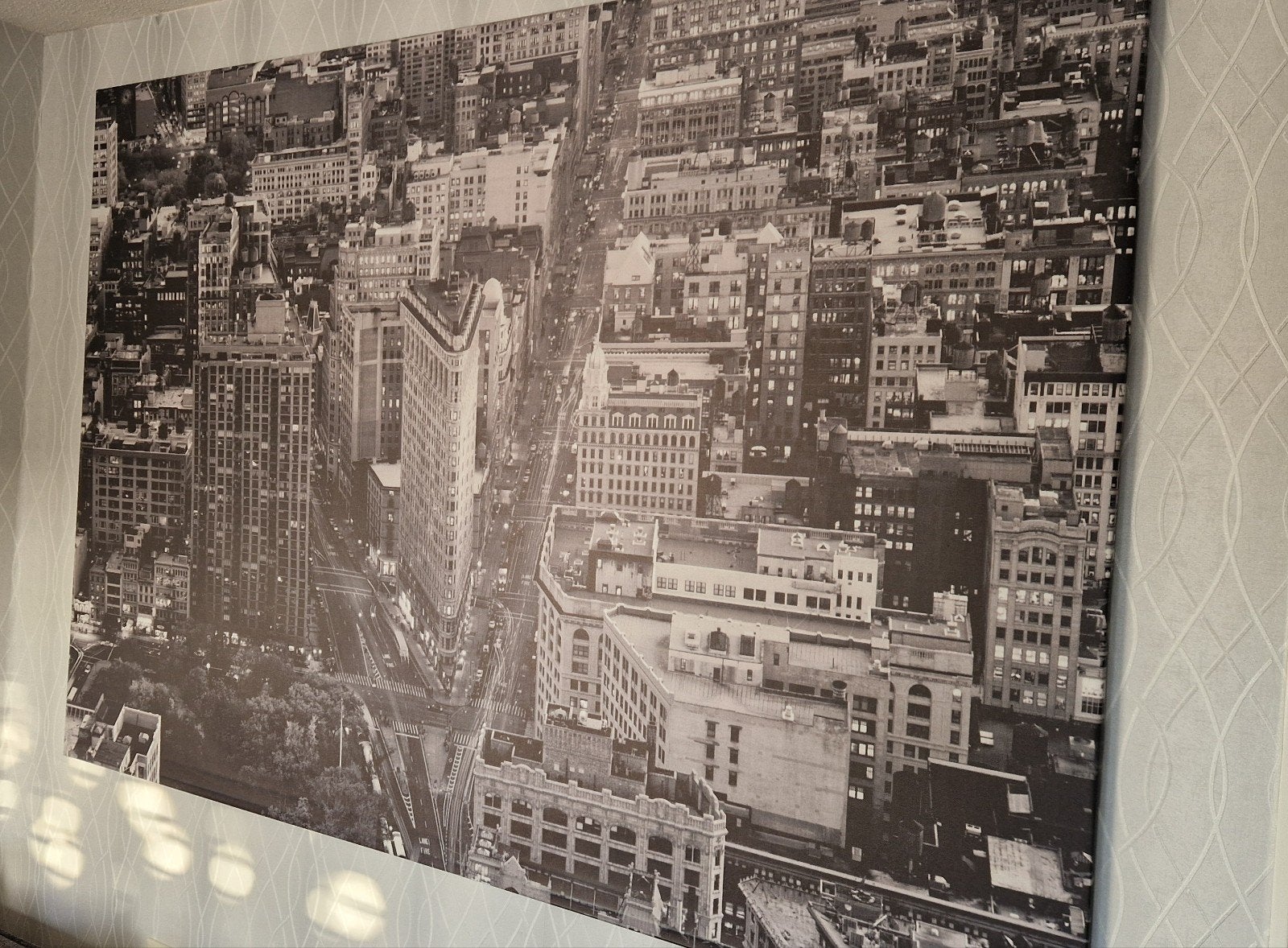 Grote zwart-wit canvas print van New York City, Ophalen, Gebruikt, 125 cm of meer, Print